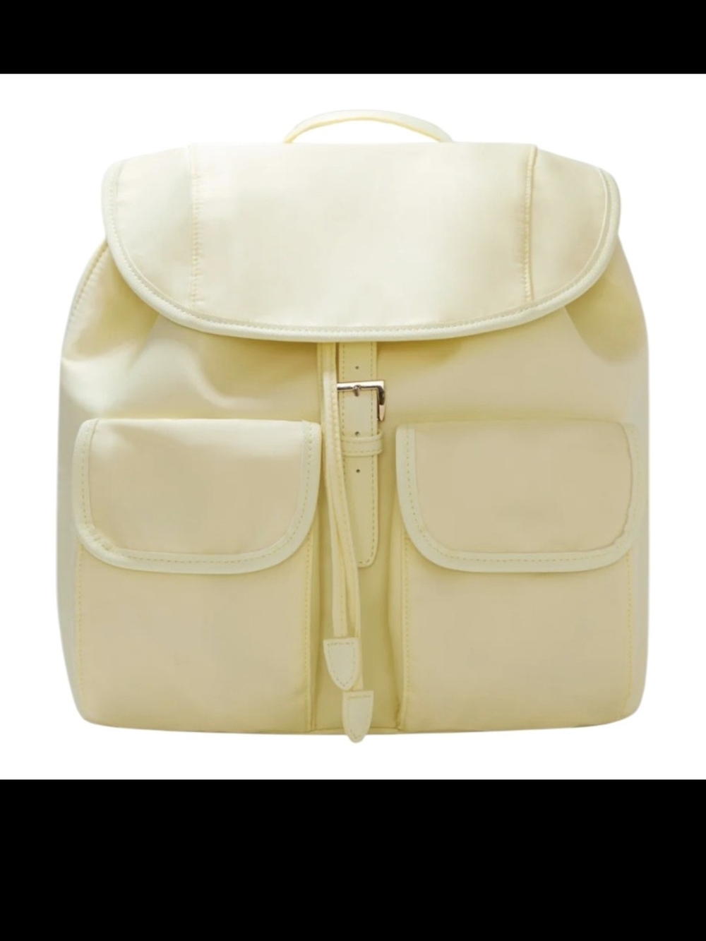 Cream Ladies' Backpack Tote - Sleek Everyday Bag
